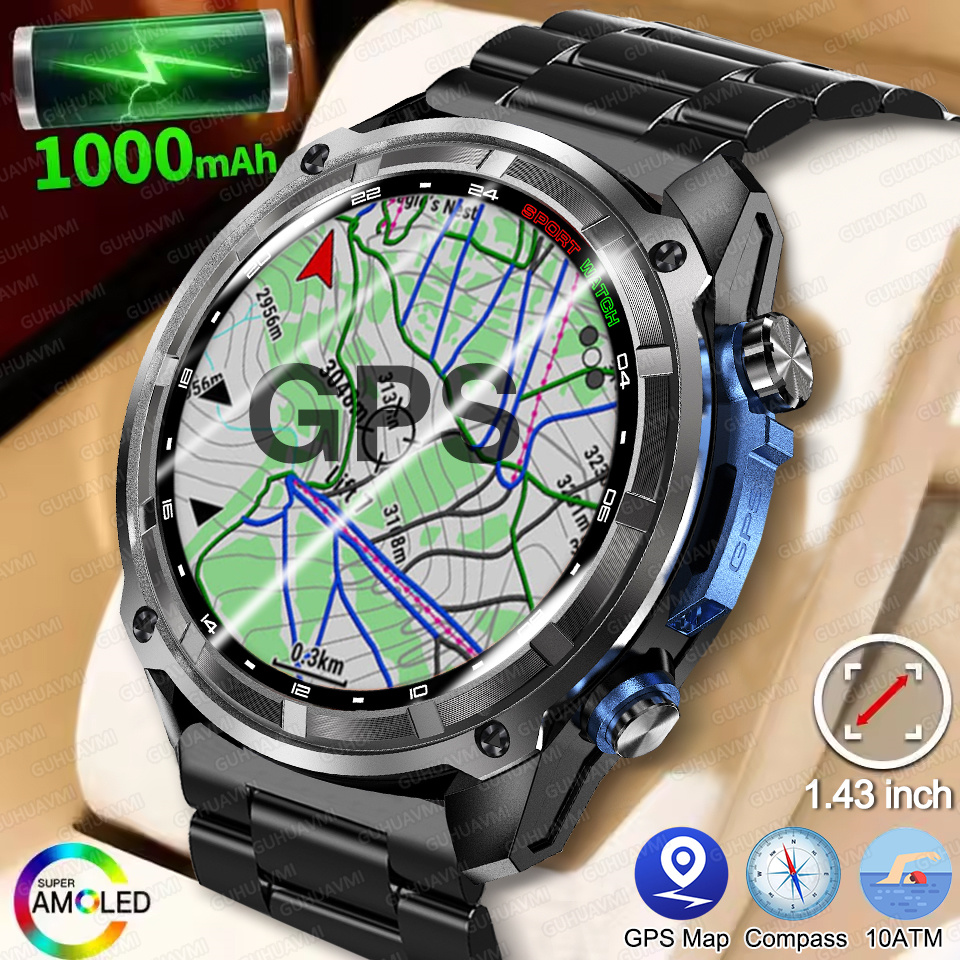 Outdoor Lighting Wireless - Reloj Inteligente T-Rex3 Pro con GPS,