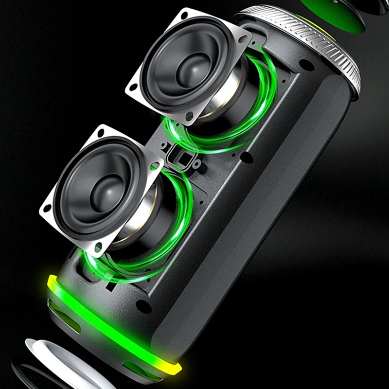 Outdoor Lighting Wireless - Altavoz Bluetooth inalámbrico estéreo 360, altavoz