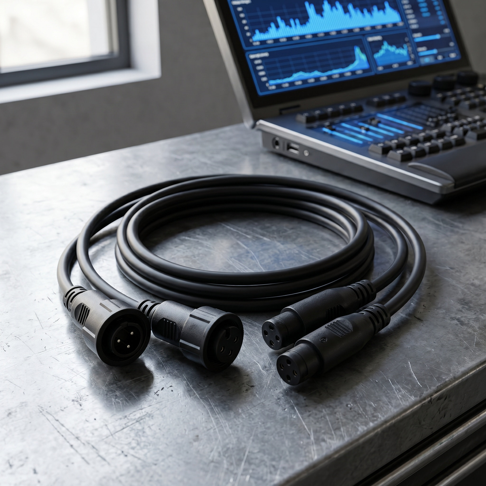 Outdoor Lighting Waterproof - 2 unidades de cable DMX impermeable