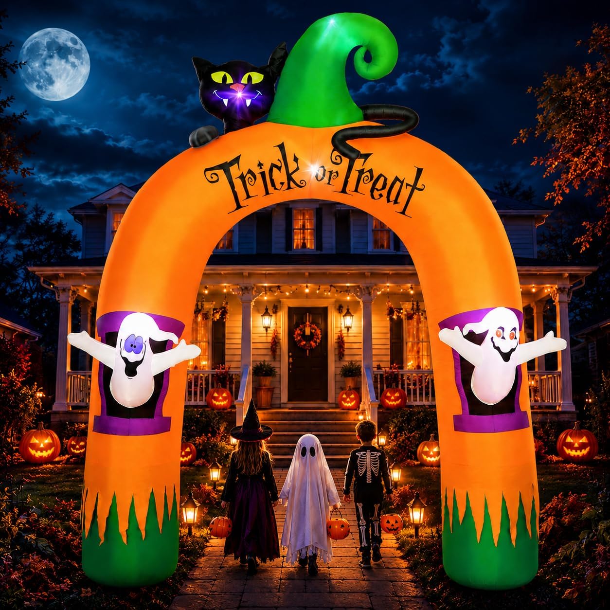 Outdoor Lighting Black - Arco Inflable de Halloween de 3