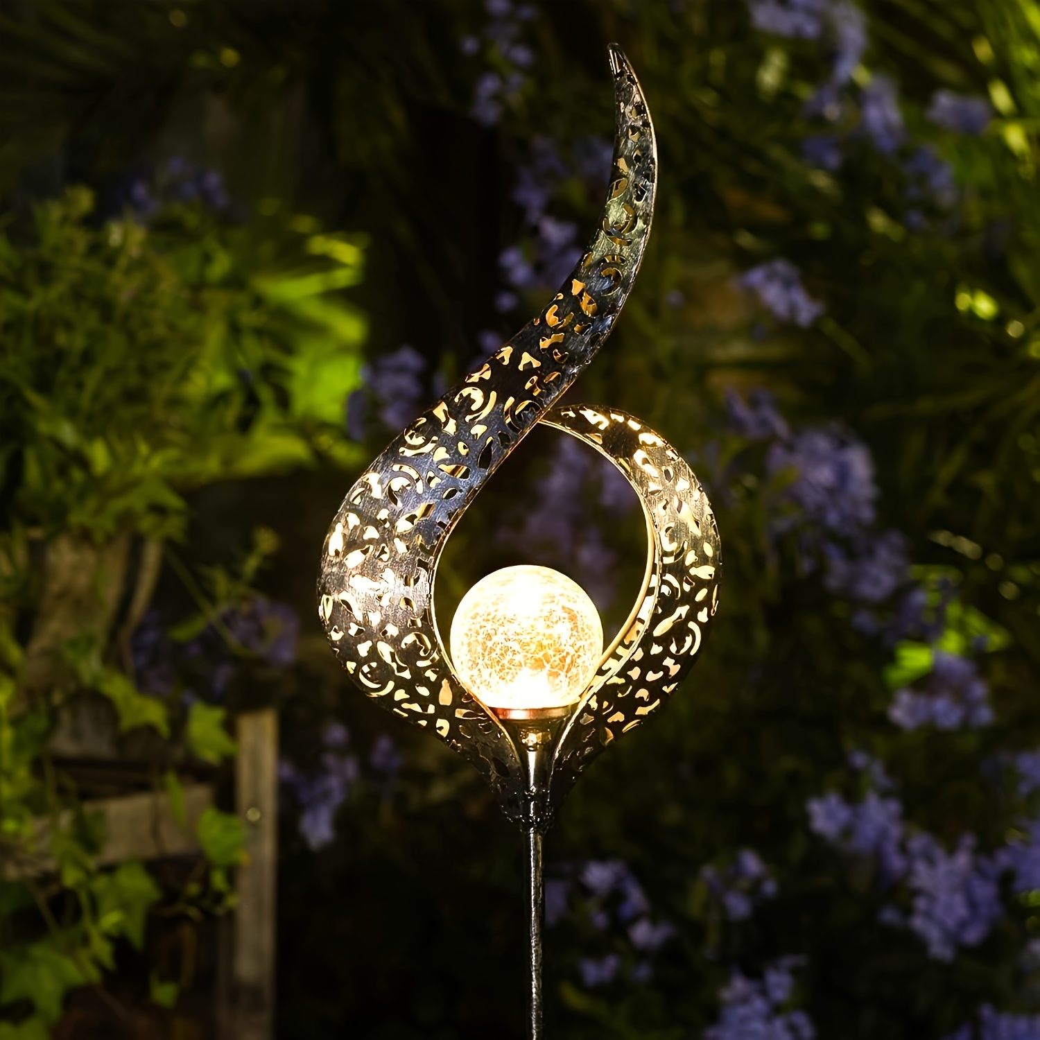 Outdoor Lighting Pathway - Lámpara solar de jardín para exteriores,