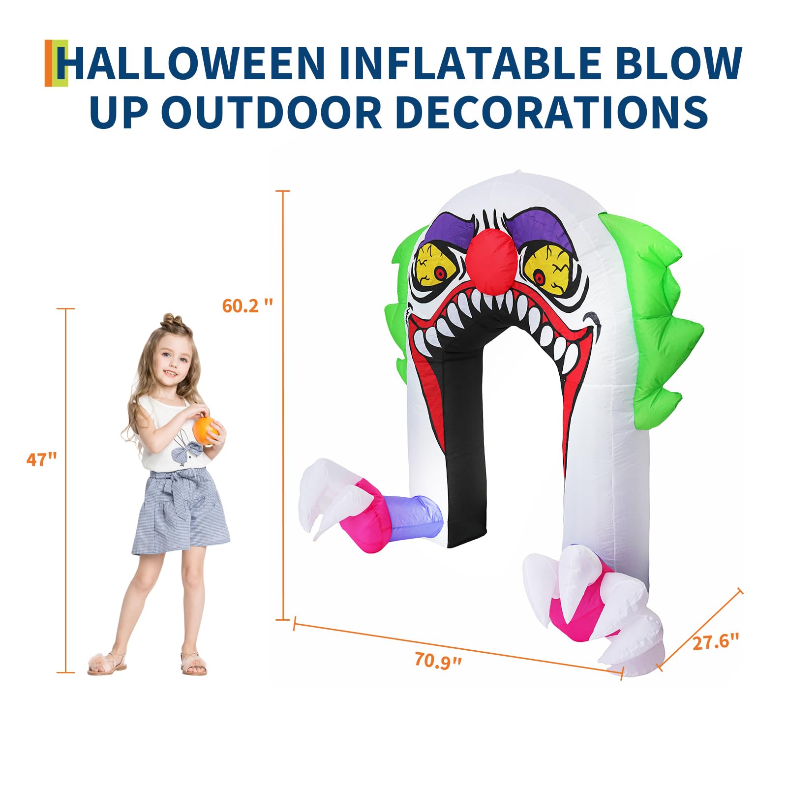 Arco inflable de payaso de Hal - Outdoor Lighting Effects reseña y precio