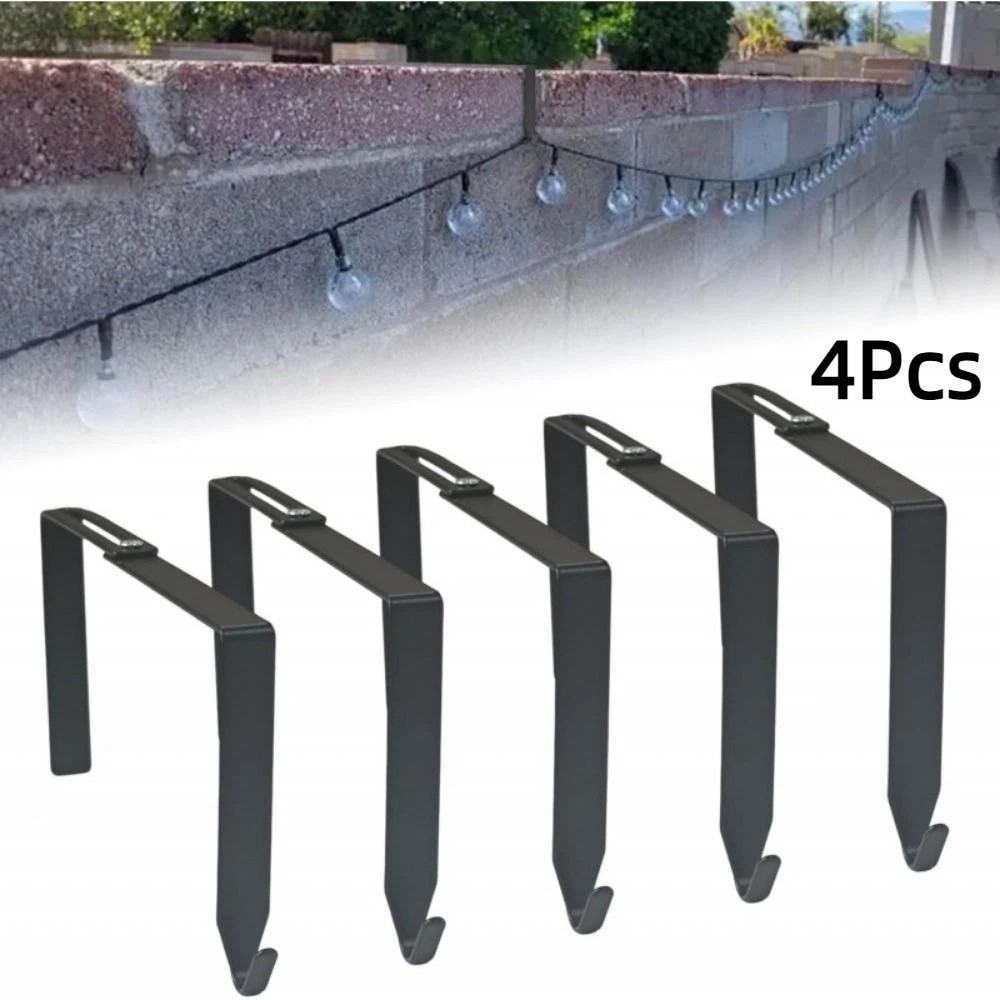 4 piezas de ganchos ajustables - Outdoor Lighting Black reseña y precio