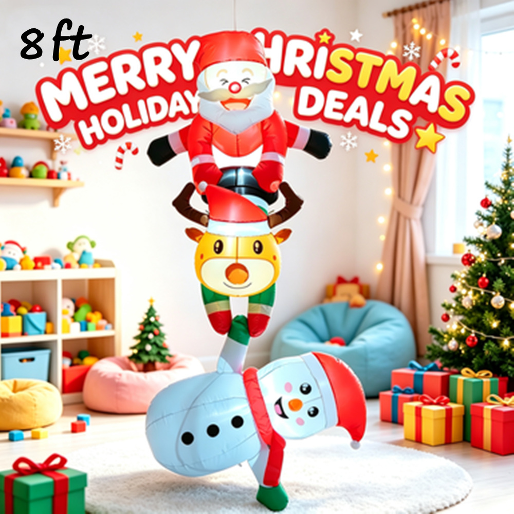 Set de Navidad Inflable de 8 P - Outdoor Lighting Effects reseña y precio