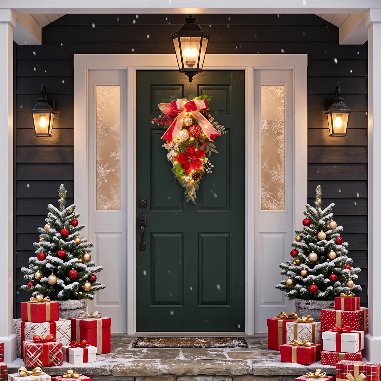 Garvee, adorno navideño con fo - Outdoor Lighting Effects reseña y precio