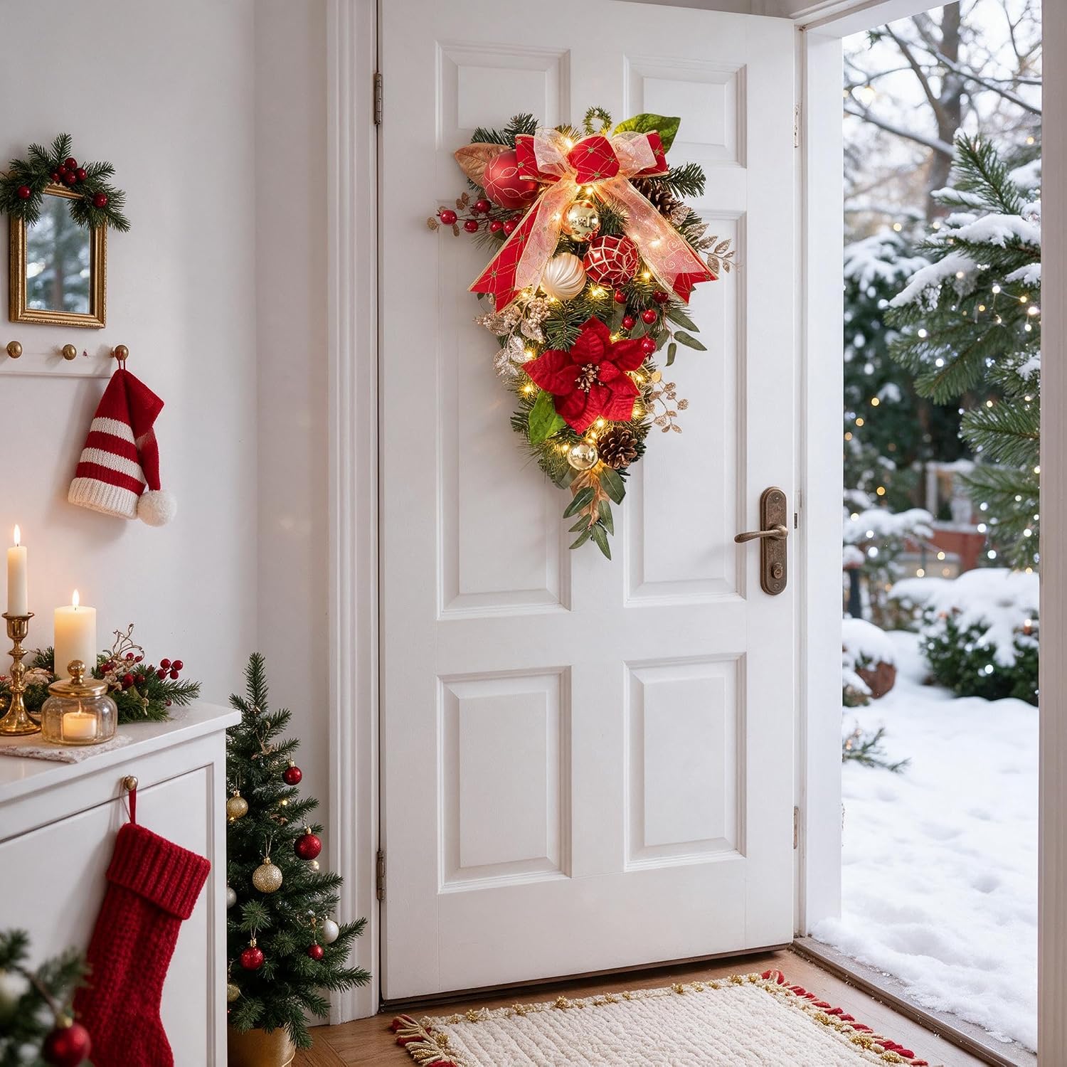 Garvee, adorno navideño con fo - Outdoor Lighting Effects reseña y precio