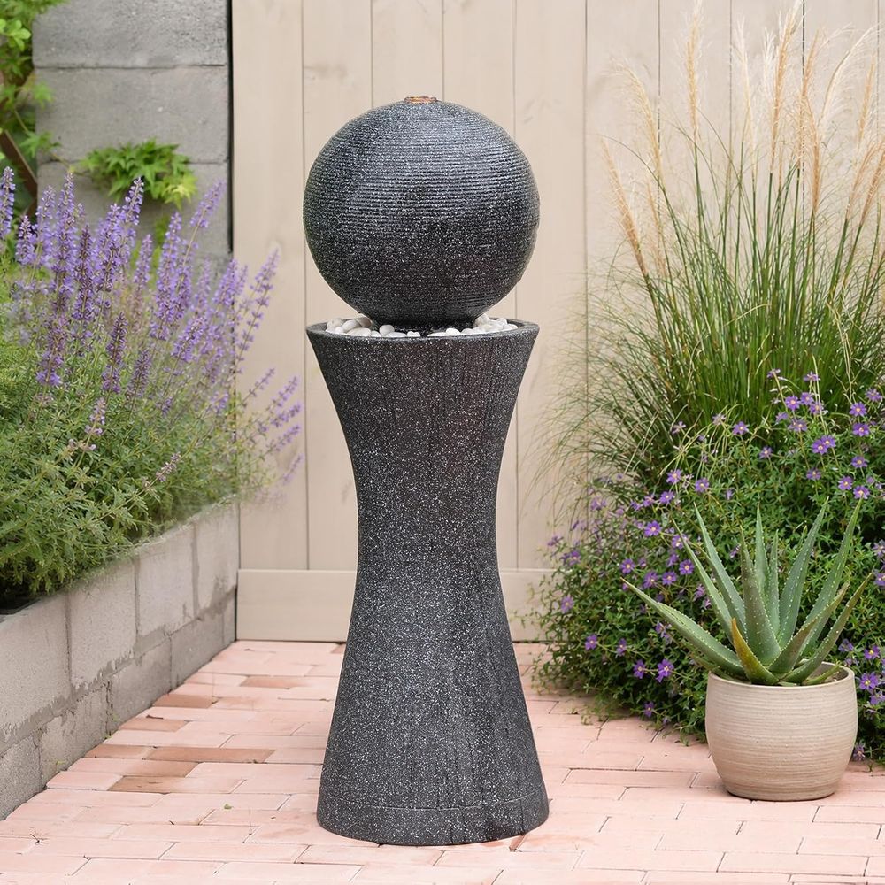 Fuente de agua esférica para e - Outdoor Lighting Black reseña y precio