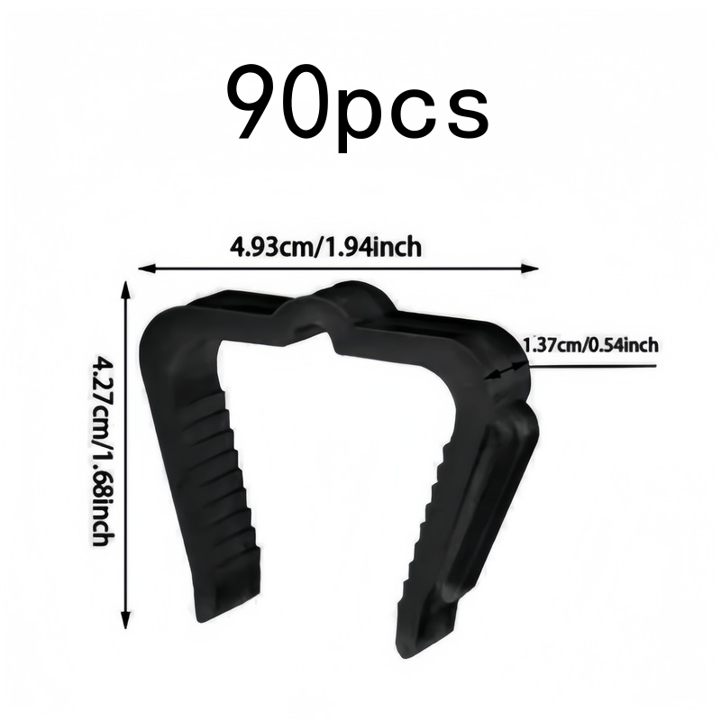 90 clips negros para luces de  - Outdoor Lighting Black reseña y precio