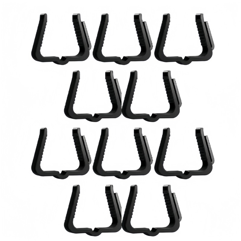 90 clips negros para luces de  - Outdoor Lighting Black reseña y precio