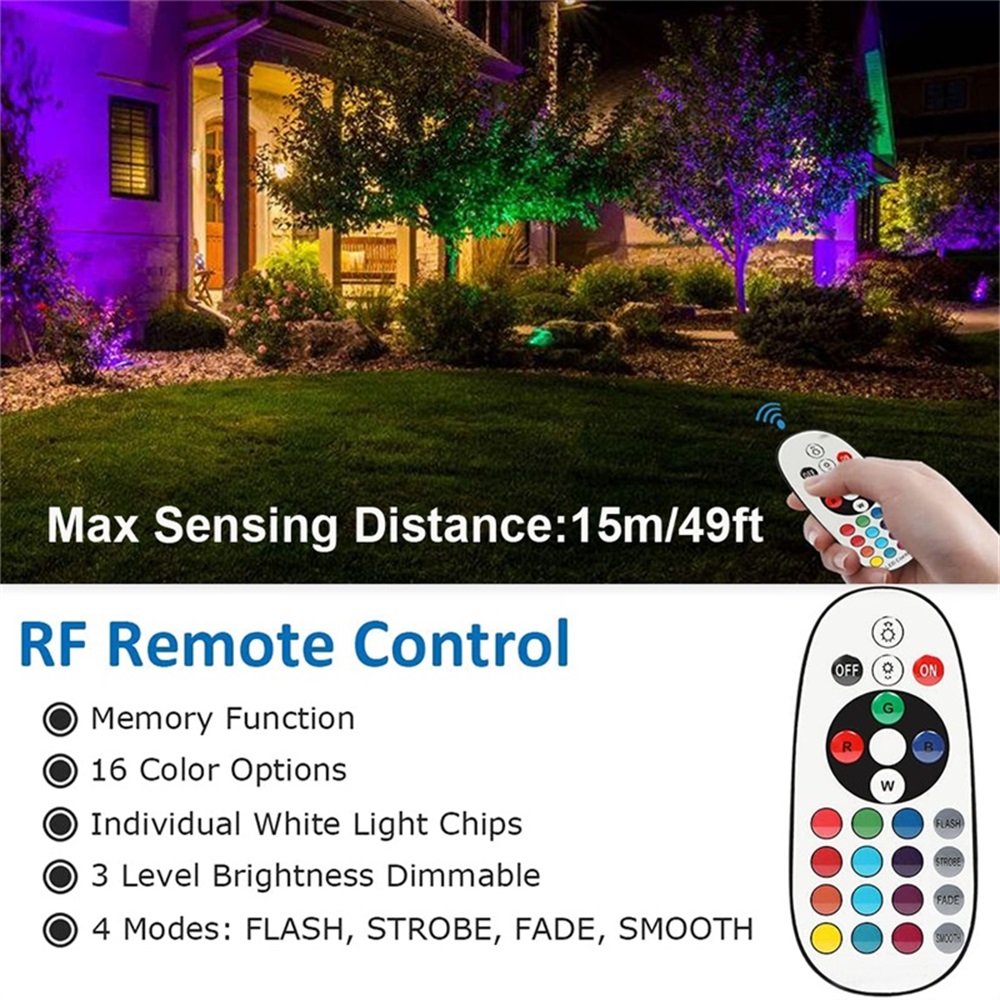 Iluminación de paisaje RGBW, 1 - Outdoor Lighting Waterproof reseña y precio