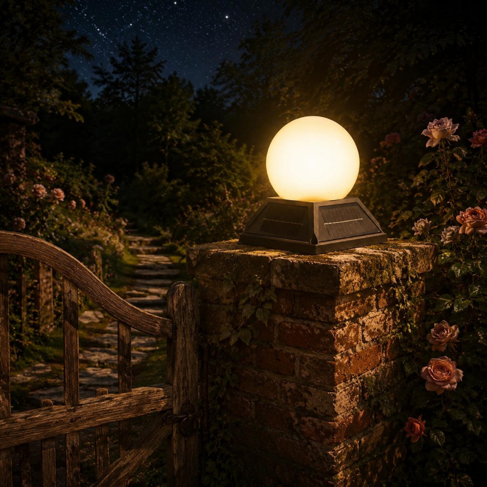 Lámpara Solar para Poste con C - Outdoor Lighting Wireless reseña y precio
