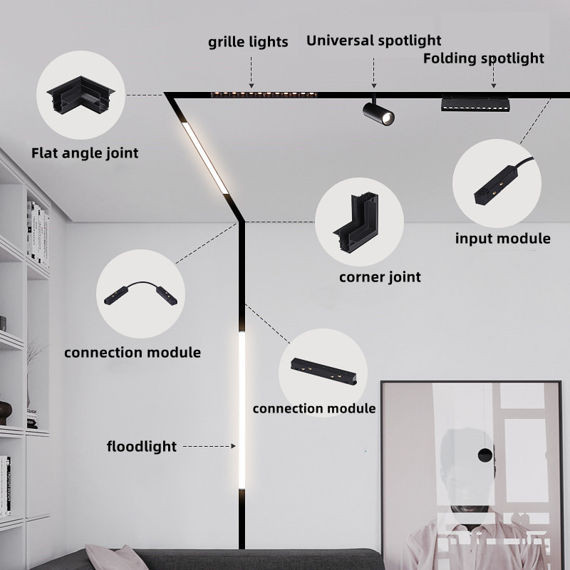 Lámpara LED Magnética de Riel, - Outdoor Lighting Track reseña y precio