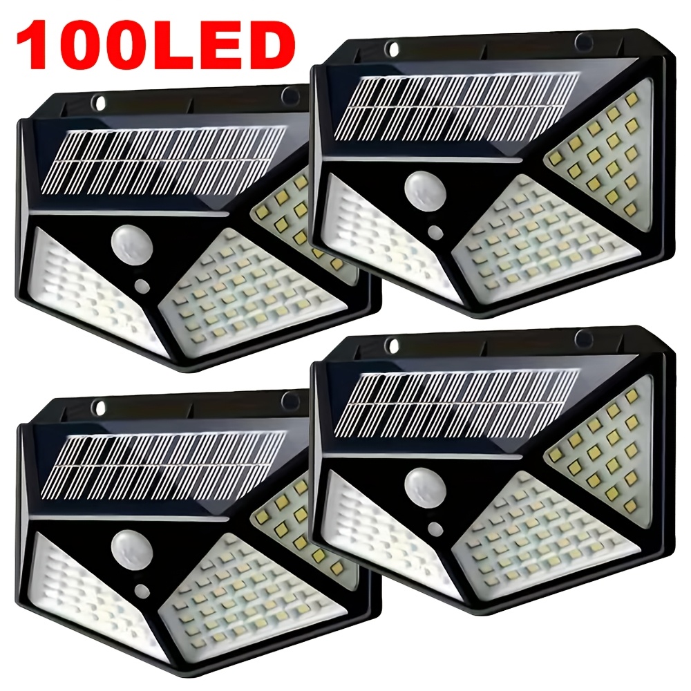 Lámpara Solar de Jardín de 100 - Outdoor Lighting Waterproof reseña y precio
