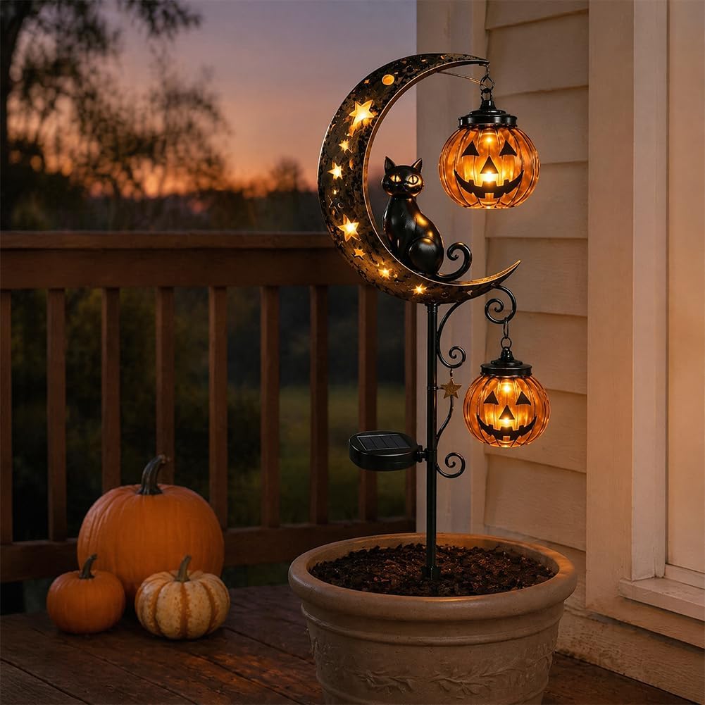 Luz solar para jardín con dise - Outdoor Lighting Black reseña y precio