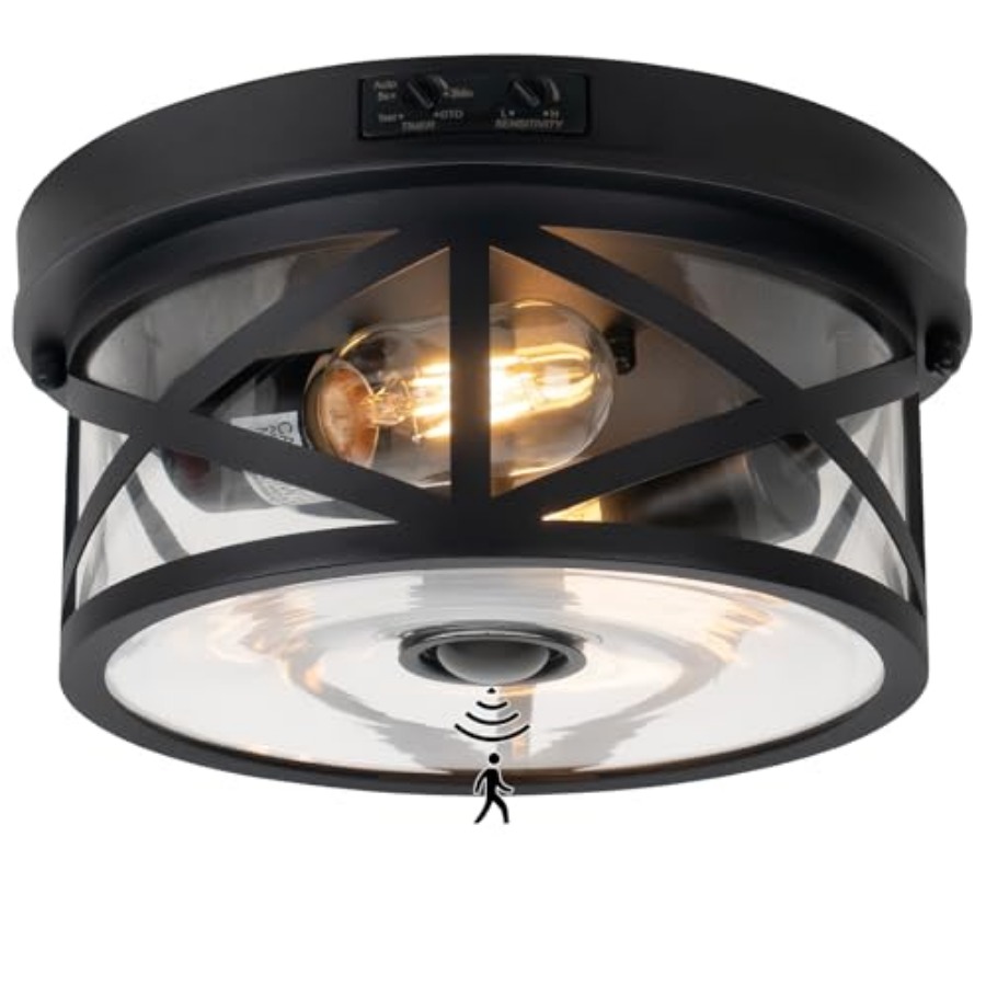 Lámpara de techo para exterior - Outdoor Lighting Black reseña y precio