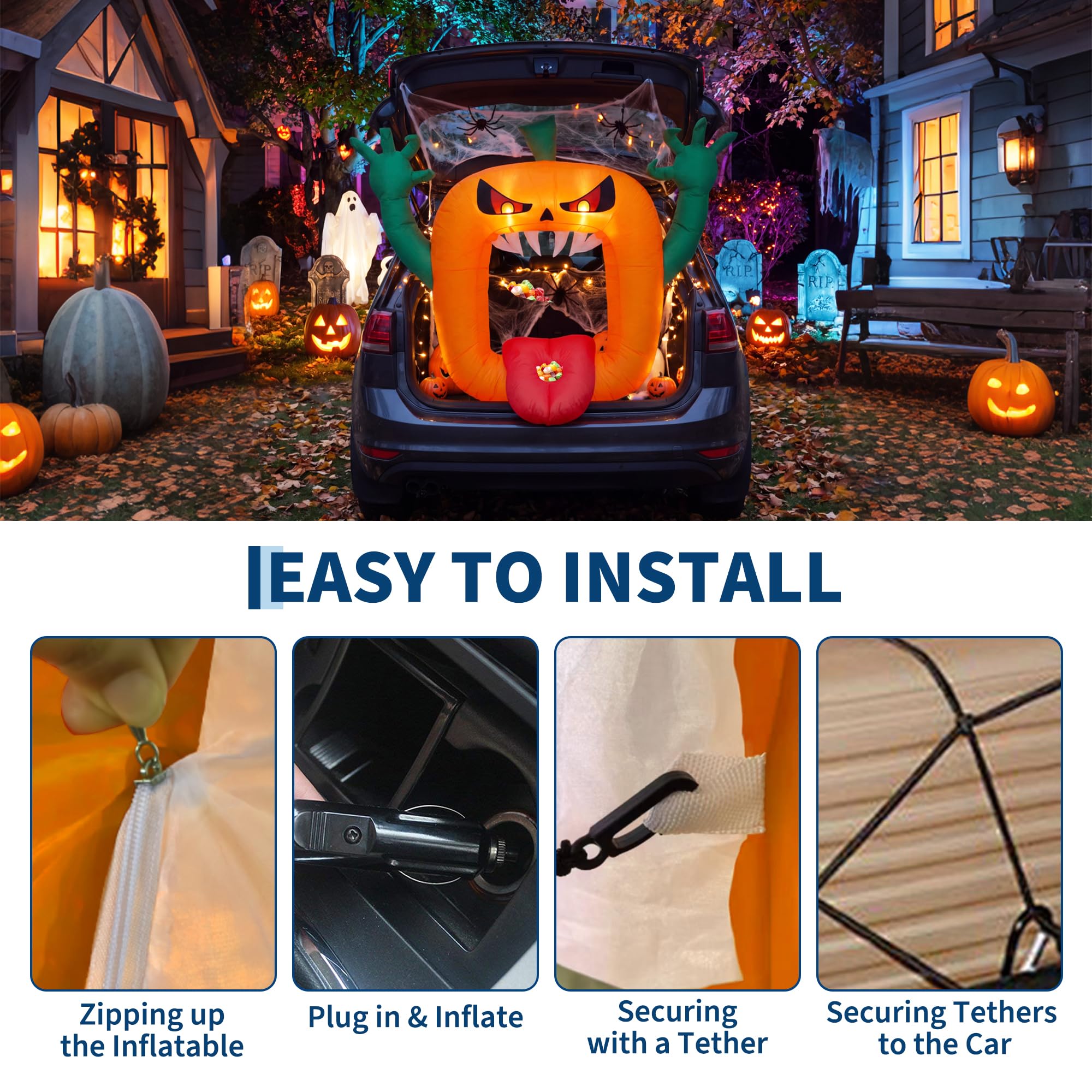 Decoración inflable de Hallowe - Outdoor Lighting Effects reseña y precio