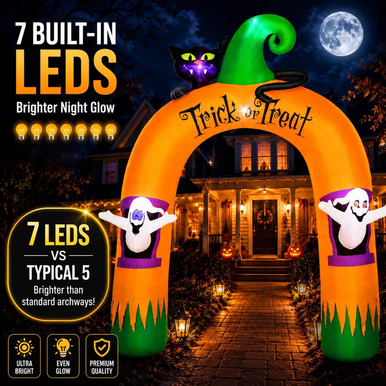 Arco Inflable de Halloween de  - Outdoor Lighting Black reseña y precio