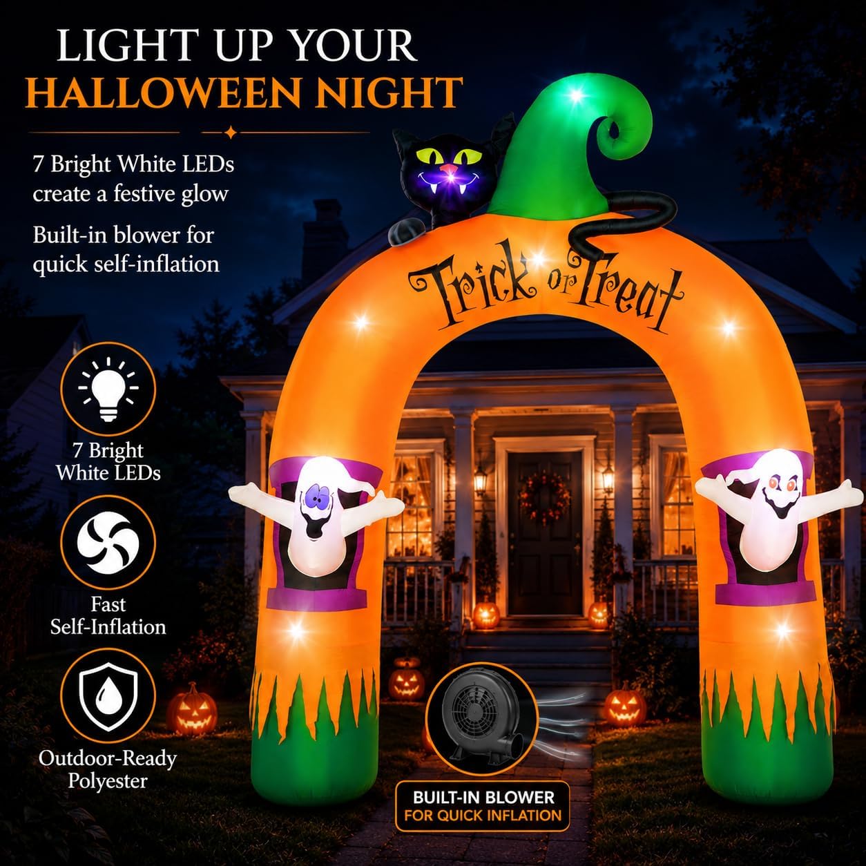 Arco Inflable de Halloween de  - Outdoor Lighting Black reseña y precio