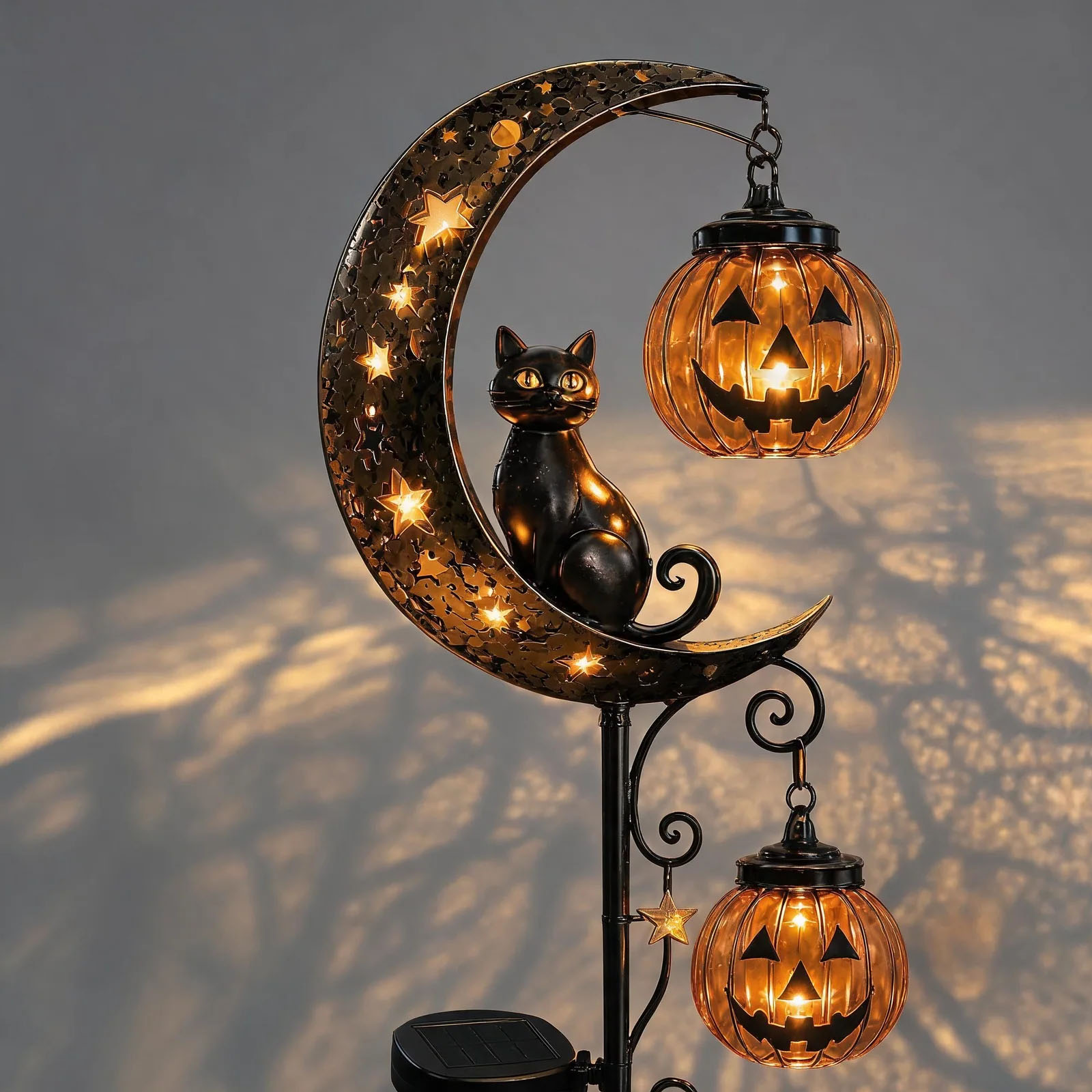Lámpara Solar de Jardín con Di - Outdoor Lighting Black reseña y precio