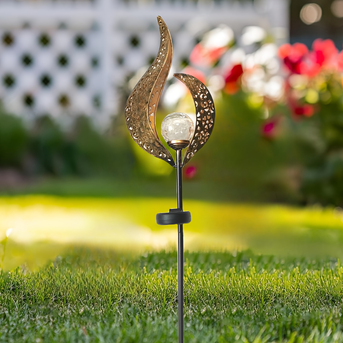 Lámpara solar de jardín para e - Outdoor Lighting Pathway reseña y precio