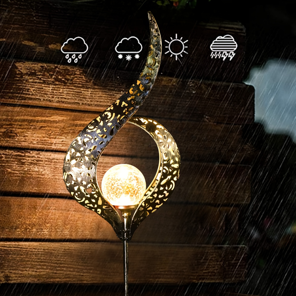 Lámpara solar de jardín para e - Outdoor Lighting Pathway reseña y precio