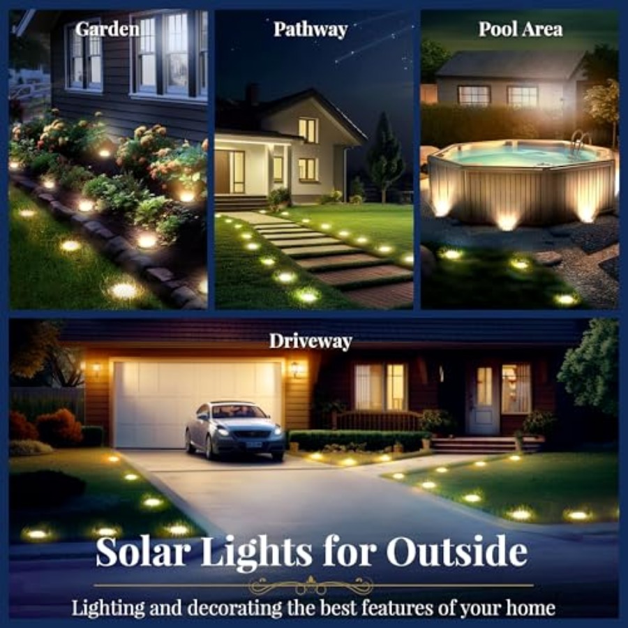 Luces Solares para Jardín, Luc - Outdoor Lighting Waterproof reseña y precio